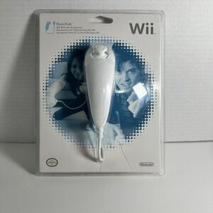 Nintendo Wii Official White Nunchuk Controller Remote Accessory New/Sealed